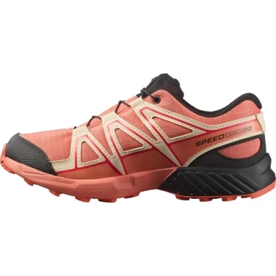 Imagen de Salomon Speedcross WP Unisex Zapatillas de senderismo para niños, Talla: 32, Emberglow/tender peach/fusion coral Fibra sintética/tela