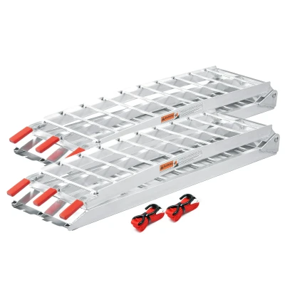 Imagen de Rampas carga motocicletas ATV 2x 1360kg 226cm Aluminio Plegables Quads Motos