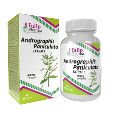 Imagen de Andrographis Paniculata 400mg 90 Capsules, Probado en Laboratorio, suplemento de alta resistencia, sin gluten OGM