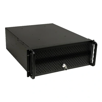 Imagen de UNYKAch Caja Rack 19&quot; UK4129 Formato 4U ATX, con Fondo de 550 mm, 3 Bahías 5,25, 8 3,5, Filtro Antipolvo Frontal Llave Seguridad y Dos Puertos USB 2.0
