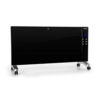 Imagen de Klarstein Lindholm calefactor, convector, pantalla LED, panel táctil, mando a distancia, programable, 2 niveles: 1000 o 2000 W, termostato: 16 40 C, seguro para niños, no se recalienta, negro