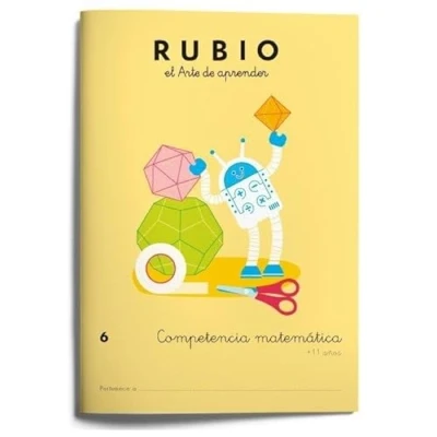 Imagen de Cuaderno rubio competencia matematica 6