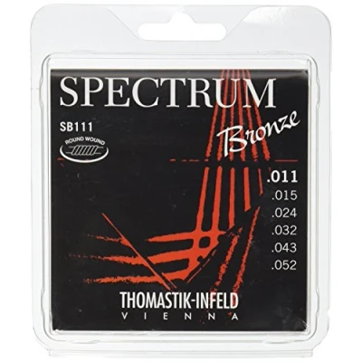 Imagen de Thomastik Cuerdas para Guitarra Acústica Spectrum Bronze Series sin níquel juego SB111 ligero .011 .052