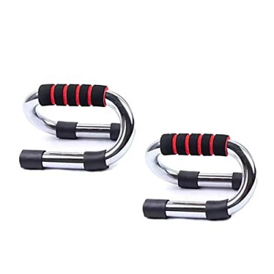 Imagen de Fitness Push Up Stand Bars Asas para Flexiones y pectorales Hombros Abdominales Espalda tríceps Accesorios de Acero Gimnasio en casa (Azul)