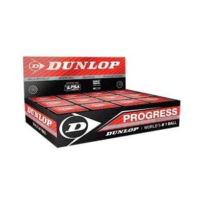 Imagen de Dunlop Bolas Squash Progress (Punto Rojo) Cj 12