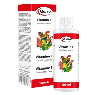 Imagen de Quiko Vitamina E 100ml líquido fertilizante para aves de compañía, palomas carreras y pollos Favorece la cría promueve óptimo resultados