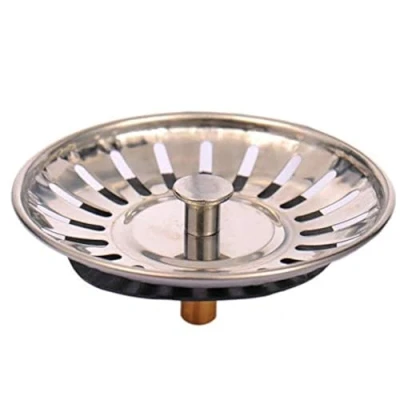 Imagen de Supertool Colador de fregadero acero inoxidable, diámetro 8 cm, no se oxida ni corroe, protector escurridor (2 unidades)