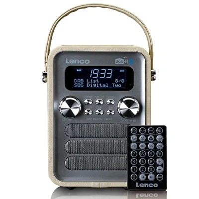 Imagen de Lenco PDR 051 Taupe Radios, MP3 y Reproductores de CD, Multicolor (702403)
