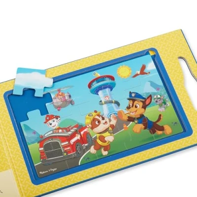 Imagen de Melissa &amp; Doug PAW Patrol Rompecabezas Magnéticos para llevar, 2 de 15 Piezas con personajes la Patrulla Canina, Puzzle niños, Regalo niños y niñas 3 4 5 6 años