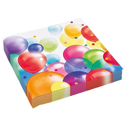 Imagen de amscan Globos (9900323 33 cm Servilletas de fiesta (10022301)