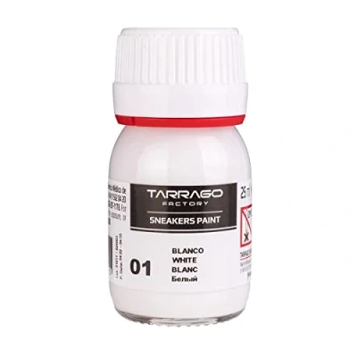 Imagen de Sneakers Paint 25 ml Pintura Para y Zapatillas Deportivas Cuero Liso, Sintético Lona ((01) Blanco)