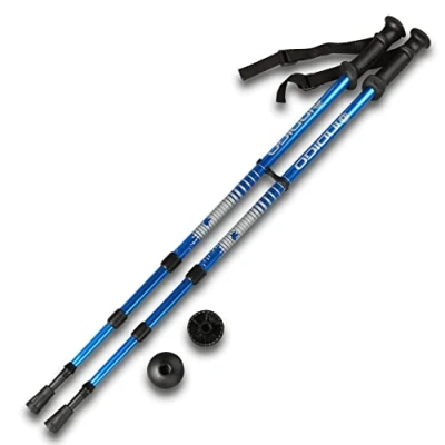 Imagen de DRUNA Bastones Trekking Senderismo Telescópicos Indigo 60 135 cm (Azul)