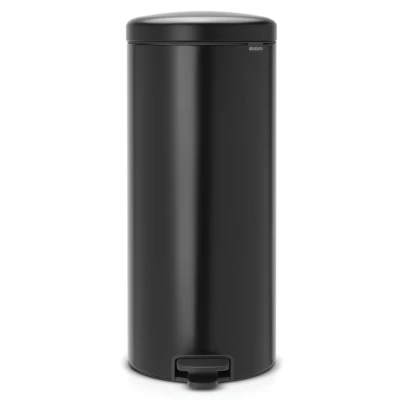 Imagen de Brabantia Newicon Cubo de Basura con Pedal, Acero Inoxidable, Negro Mate, 30L