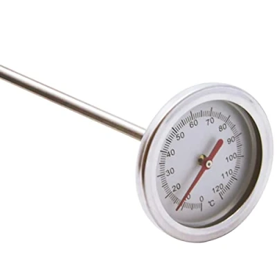 Imagen de Gonglang Termómetro de Suelo para jardinería Compostaje con Sonda Acero Inoxidable 50CM,Termómetro césped Termómetros Temperatura Exterior