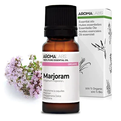 Imagen de Mejorana BIO 10ml Aceite esencial 100% natural y calidad verificada por cromatografía Aroma Labs