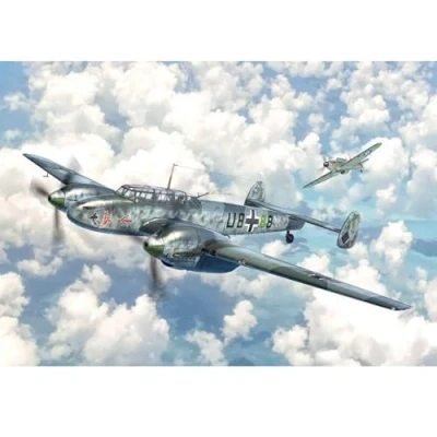 Imagen de Italeri 0049 1:72 DT. BF 110 C 3/C 4 Zerstörer modelismo, Kit, modelismo de pie, Manualidades, Hobby, encolado, Kit plástico, Fiel al Detalle