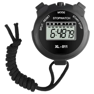 Imagen de Newaner cronometro(2PCS), Temporizador Digital Reloj, de Fitness cronometrada Timer, Deportivos cronómetro Digital, para Fútbol, Baloncesto, Correr, Natación, Más
