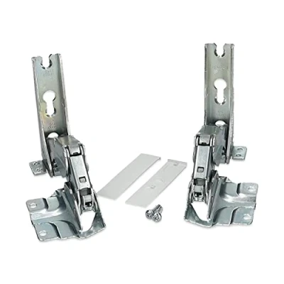 Imagen de LUTH Premium Profi Parts Juego de bisagras puerta (x2) para frigorífico compatible con Bosch Siemens Neff AEG 00481147, 0481147, 481147