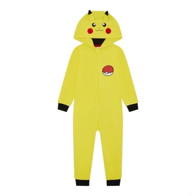 Imagen de Pokémon Mono con Capucha para niños o niñas, Pijama Todo en uno, Pikachu, Edad de 9 10 años