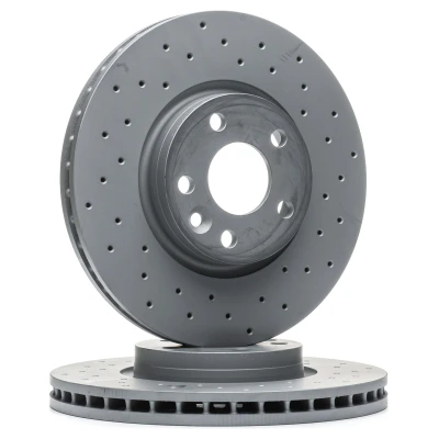 Imagen de ZIMMERMANN SPORT COAT Z 250.1360.52 Disco de freno 300 28 6/5 5 108 ventilación interna, perforado revestido altamente carbonizado VOLVO: V60 I