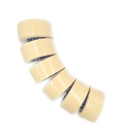 Imagen de ACIT cinta de carrocero para pintar, papel enmascarar, Masking Tape, pintor, excelente adhesión (6 Rollos 50 mm)