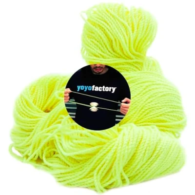 Imagen de 100 Yo Cuerda de Repuesto YoyoFactory Amarillo (100% Poliéster, Piezas, Se Adapta a Todos Los Yoyos)