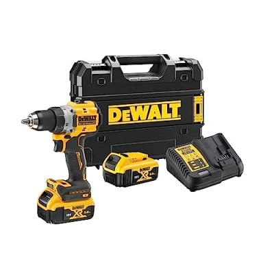 Imagen de DEWALT DCD800P2T QW Taladro atornillador 18V, 2 velocidades, Motor sin escobillas, Portabrocas rápido de 13 mm, Luz LED, Incl. baterías 5,0 Ah, cargador y caja TSTAK