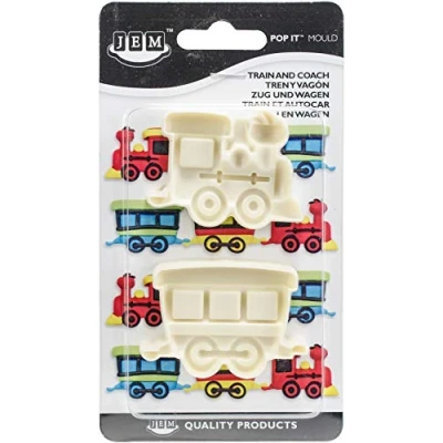 Imagen de JEM Pop It Molde Tren, Juego de 2 Tamaño Grande y Pequeño