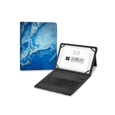 Imagen de Teclado bluetooth con soporte para tablet subkt5 bttb01