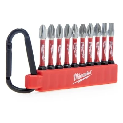 Imagen de Milwaukee Juego de 10 mosquetones destornillador Shockwave Impact Duty, paquete variado