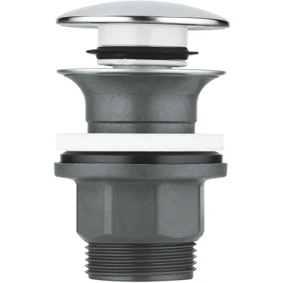 Imagen de GROHE Juego de desagüe (con tapón extraíble, para lavabo con rebosadero, cierre), cromado, 40824000