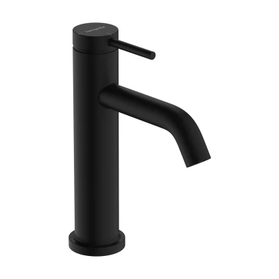 Imagen de hansgrohe Tecturis S grifo lavabo con vaciador automático, monomando 105 mm, mezclador ahorro de agua (EcoSmart+), negro mate, 73314670