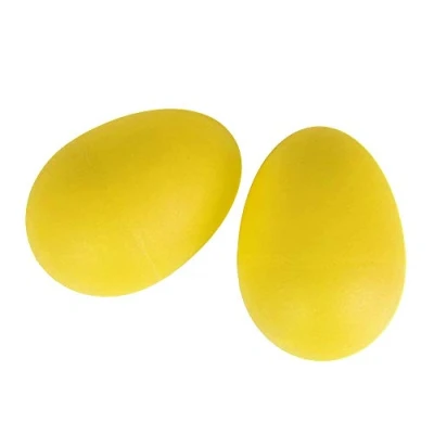 Imagen de A Star 2 Pcs/Par Huevos de plástico Amarillo Rhythm Egg Maracas