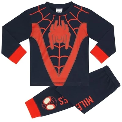 Imagen de Miles Morales Spider Man Pijama de Manga Larga para Niño 9 10 Años: 140cm