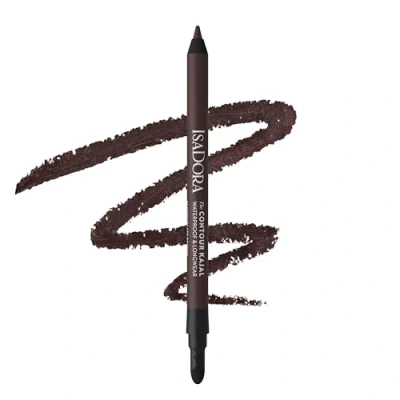 Imagen de IsaDora Perfect Contour Kajal Sujeción fuerte sin borrones Lápiz de ojos negro ideal para ahumados altamente pigmentado e hipoalergénico Fácil aplicación delineador ojos,