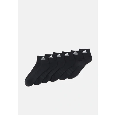 Imagen de adidas Unisex niños Cushioned Sportswear Ankle Socks 6 Pairs, Black / White, 7 Years