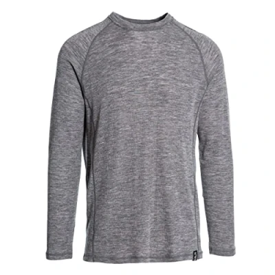 Imagen de TRESPASS DLX Wexler Antibacterial Long Sleeved Baselayer Camiseta, Hombre, Gris Oscuro, Medium