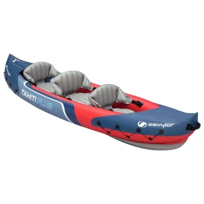 Imagen de SEVYLOR Tahiti Plus Hinchable, Kayak Blau Rot Grau 385 X 90 Cm 205516, Azul (Blue), 363 88