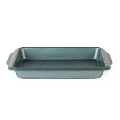 Imagen de Progress BW09823G2EU7 Fuente De Horno Antiadherente Acero Al Carbono La Colección Shimmer, Ideal Para Peparar Asados, Verduras Y Bizcochos, 39 cm, Verde