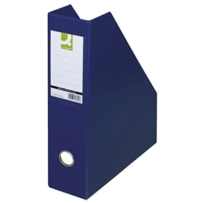 Imagen de Q Connect kf16213 revistero A4 76 mm azul oscuro