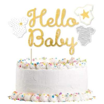 Imagen de decoración para tartas * Hello Baby la de en fiestas y nacimientos Gender Neutral, 21 x 18 cm Fiesta temática género