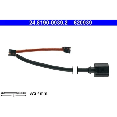 Imagen de ATE 24.8190 0939.2 Sensor de Desgaste Pastillas Frenos PORSCHE: Panamera, Cayenne