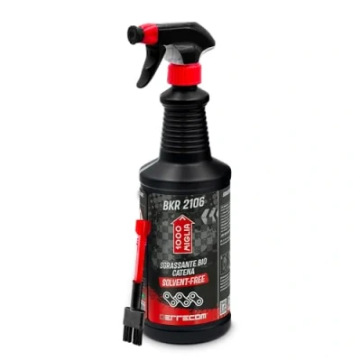 Imagen de ERRECOM 1000 Miglia BKR 2106 Desengrasante Biodegradable para Cadenas de Bicicleta, Fórmula sin Disolventes, Botella en Spray 1 L