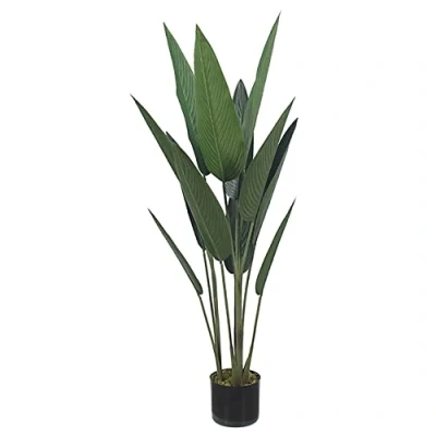 Imagen de Leaf Design UK Plantas y árboles Tropicales Artificiales, Palmera viajera, 115 cm