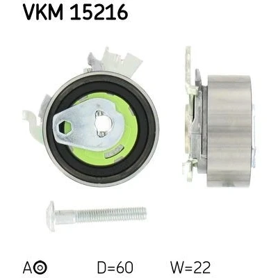 Imagen de SKF VKM 15216 Polea tensora, correa dentada con material de fijación OPEL: Astra G Berlina, Coupé, Vectra C Berlina