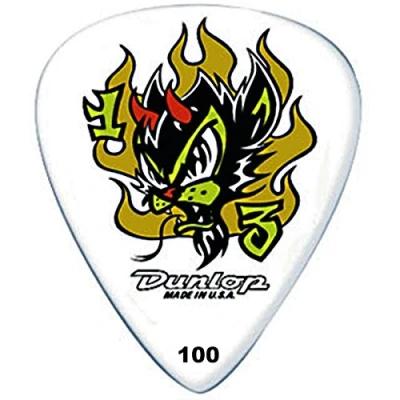 Imagen de JIM DUNLOP Púas Blackline Alan Forbes, Saco de 36, Cat, Blanco, 1mm