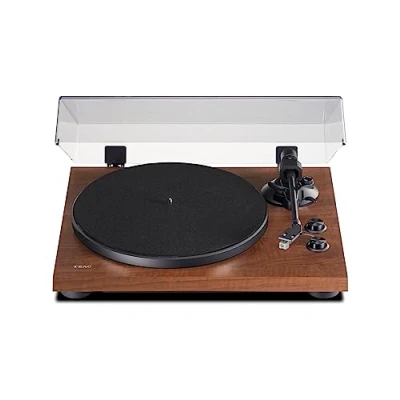Imagen de Teac TN 280BT A3/WA HiFi Turntable (transmisor Bluetooth, transmisión por cinturón, 33/45/78 RPM, preamplificador Phono Incorporado, gabinete de MDF Alta Densidad), Nogal