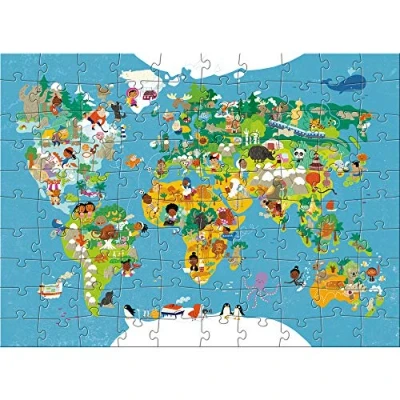 Imagen de HABA 302003 Puzzle Mapamundi, a Partir de 6 años