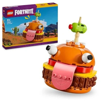Imagen de LEGO Fortnite Hamburrrguesa, Comida Rápida de Juguete basada en el Videojuego, Regalo para Gamers, Niños y Niñas 9 Años o Más Adultos, Maqueta Construcción, Figura Hamburguesa 77070