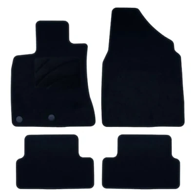 Imagen de OCC DESIGN Alfombrillas Coche a Medida, Compatibles con Nissan Qashqai (2007 2013) , Moqueta Alta Calidad, Velour/Polipropileno, Anclaje Original, Reverso Antideslizante, Talonera, 4 Piezas